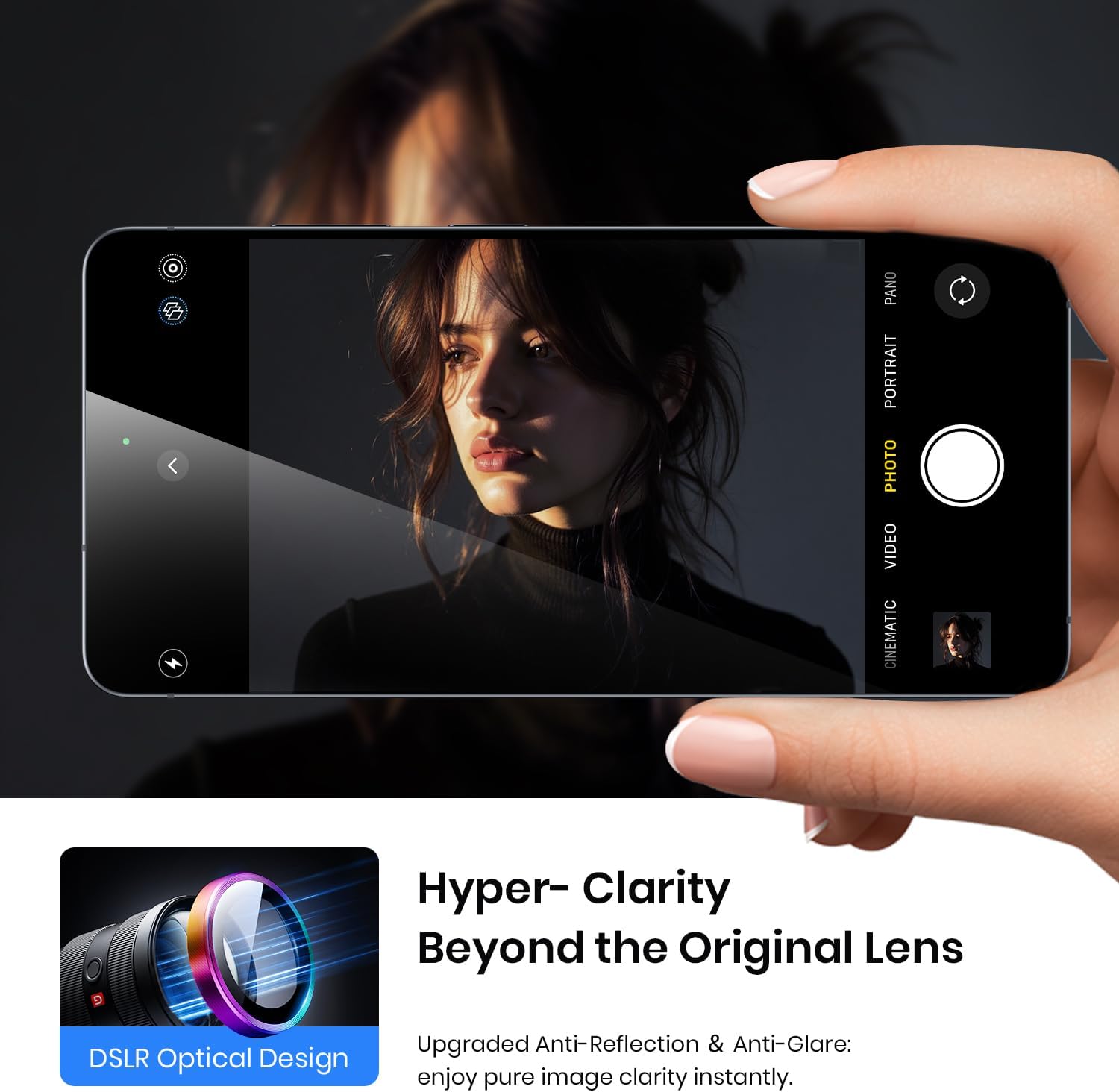 Thumbnail 1 de Hoerrye Camera Lens Protector for Samsung Galaxy S26 / S26 Plus – 9H+ Tempered Glass, 1:1 Invisible Fit