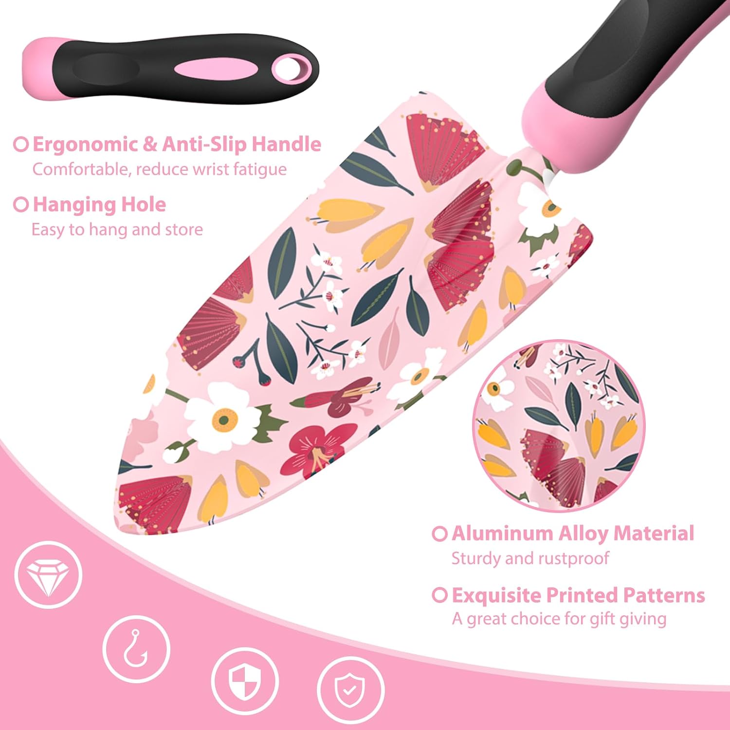 Thumbnail 2 de Fixmend Gardening Gifts for Women – 12-piece garden tools set with floral print gift box