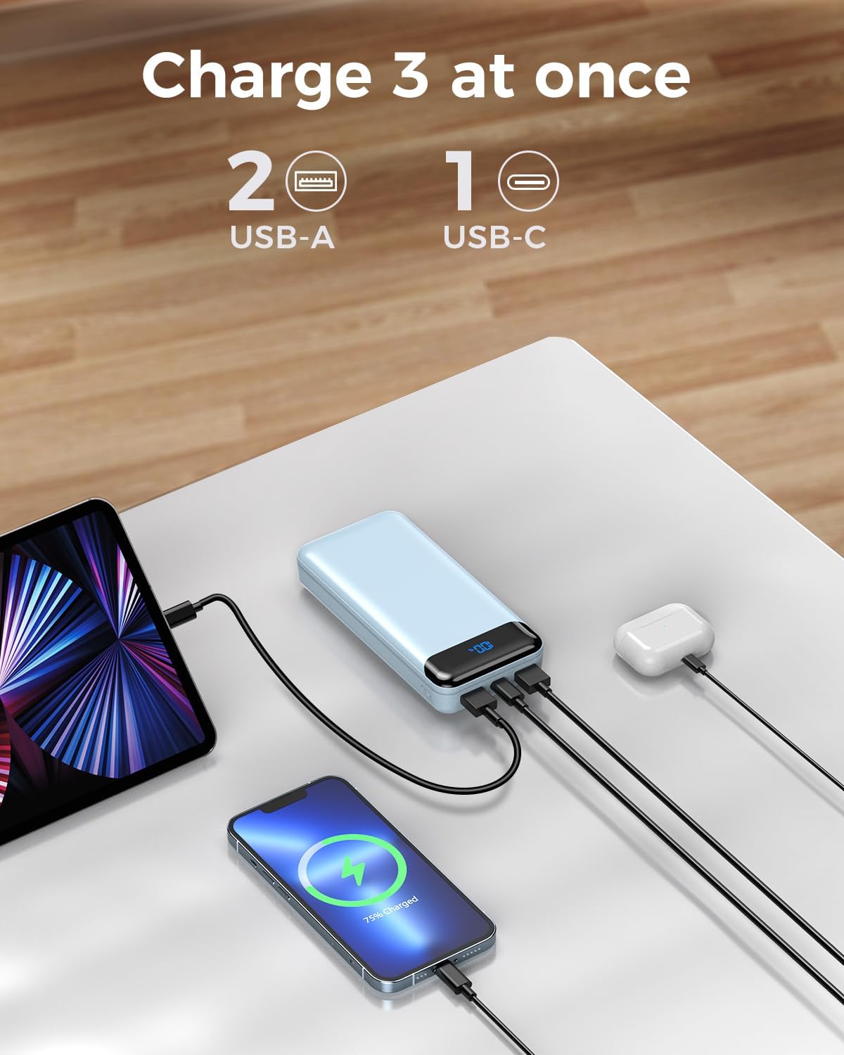 Thumbnail 5 de Power Bank 27000mAh Portable Charger with 22.5W Fast Charging