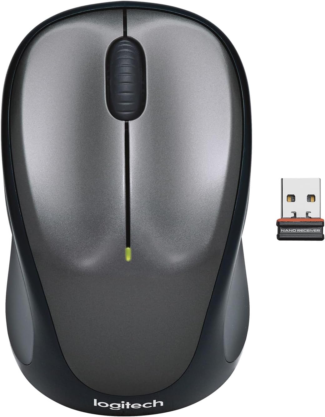 Detalle de Logitech M235 910-002201 Wireless Mouse, 1000 DPI Optical Tracking, Grey