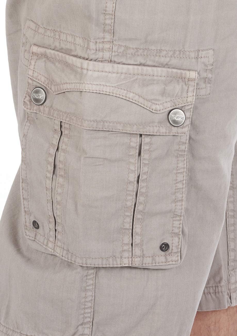 Thumbnail 3 de riverso Kurze Cargo Shorts Herren RIVAnton – Regular Fit, 100% Baumwolle, Gürtel inklusive