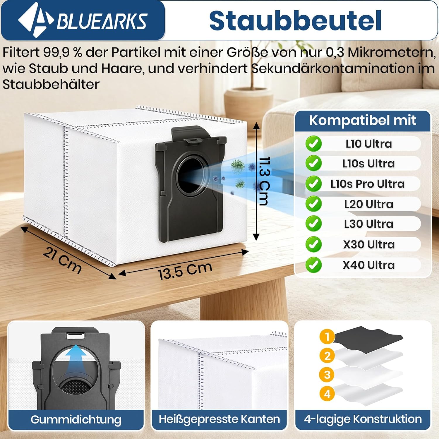 Thumbnail 4 de Bluearks Zubehör 24 Stück für Dreame 🧹