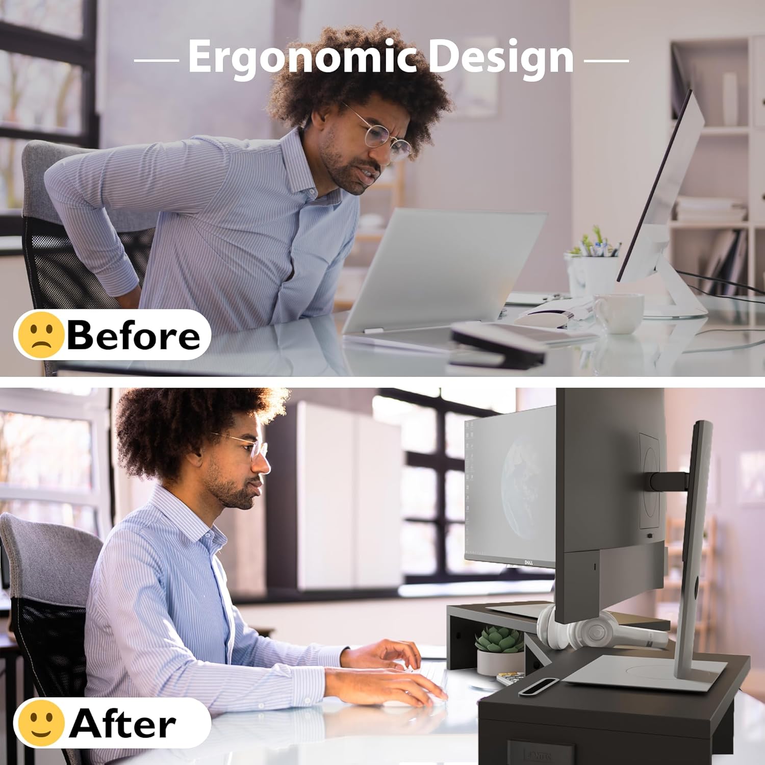 Thumbnail 2 de BONTEC Monitorständer Holz 💻