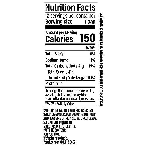 Detalle de Pepsi Cola Soda 12 Fl Oz Cans (Pack of 12)