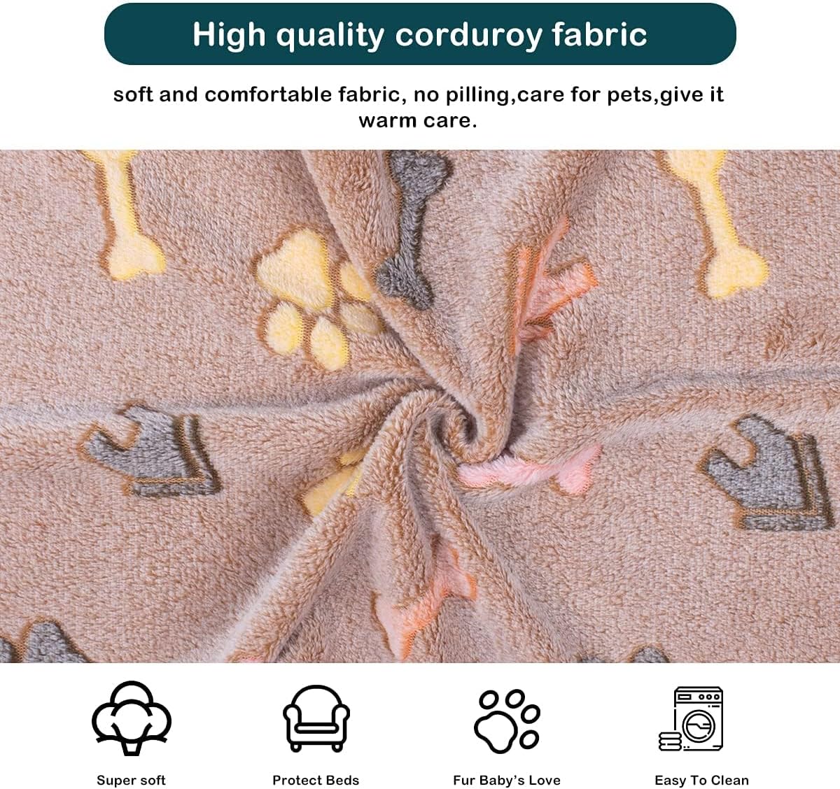 Thumbnail 3 de 3-piece pet blanket set, 60 x 40 cm