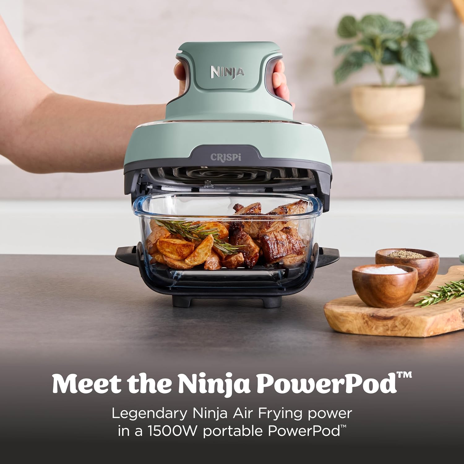 Detalle de Ninja Crispi 4-in-1 Glass Air Fryer System (FN101SG)