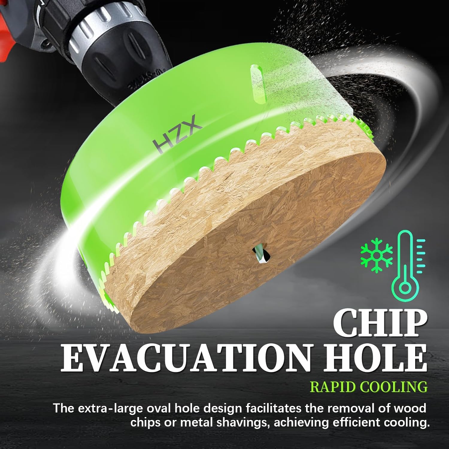 Thumbnail 3 de XZH 60mm Bi-Metal Hole Saw Kit with Arbor & Pilot Bit (for downlights, DIY and light metal work)