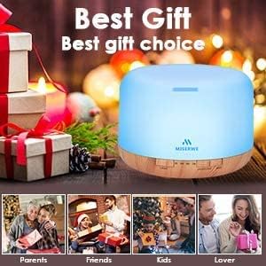 Thumbnail 6 de MISERWE YX-168 500 mL Essential Oil Diffuser with Remote and 7-Colour LED