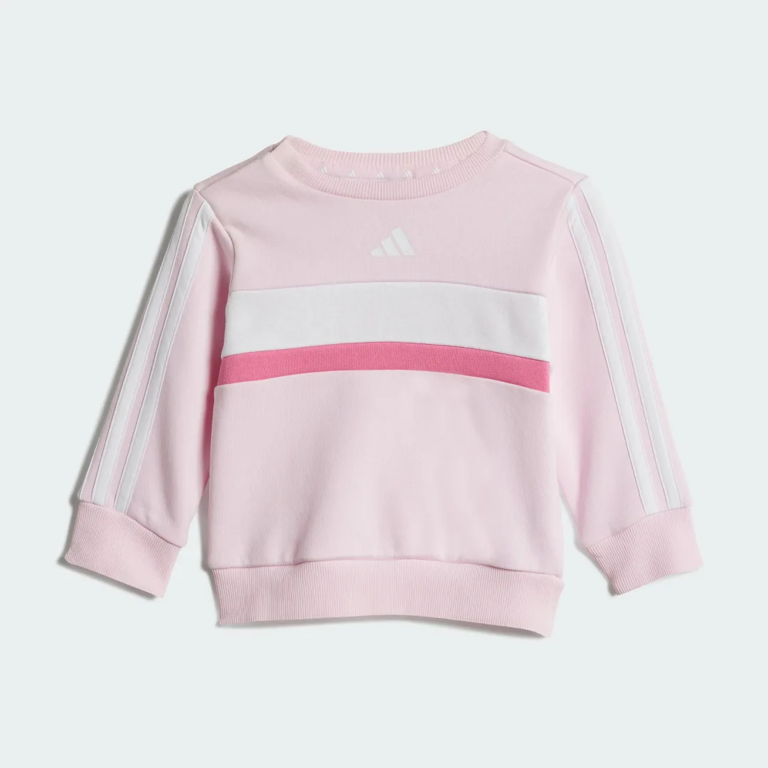 Thumbnail 1 de Conjunto Seasonal Essentials Tiberio Fleece 3 bandas (Bebé) de Adidas – Rosa