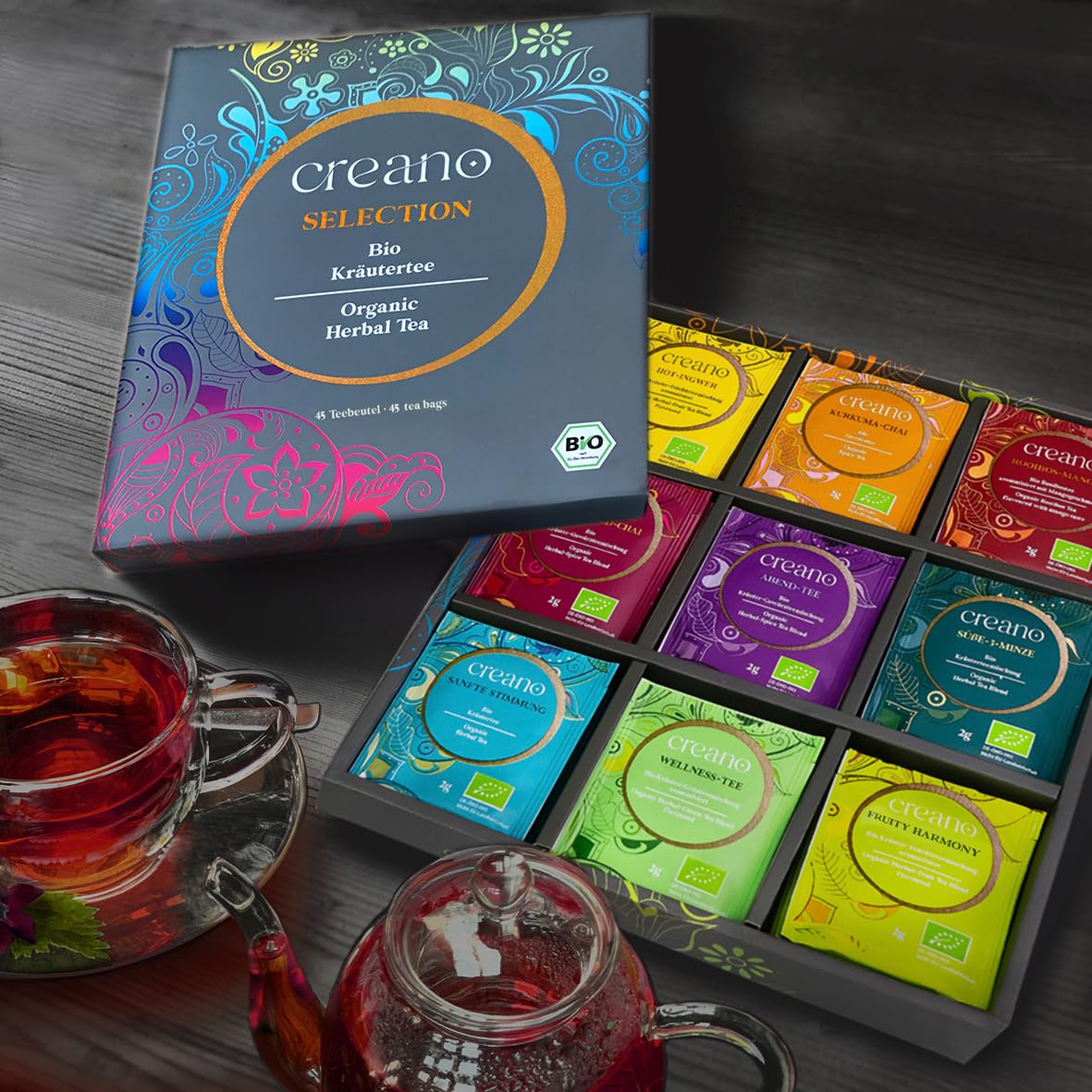 Thumbnail 4 de Creano Bio Kräutertee Geschenkset 45 Beutel 🍵