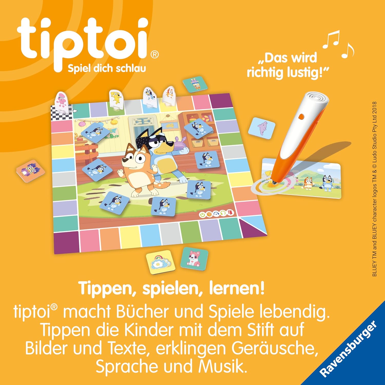 Detalle de tiptoi Spiel Bluey Aufräum-Spaß ab 4