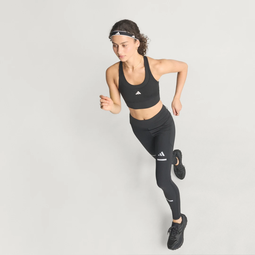 Detalle 2 de Mallas de running Adi365 CLIMAWARM+ de Adidas en Negro