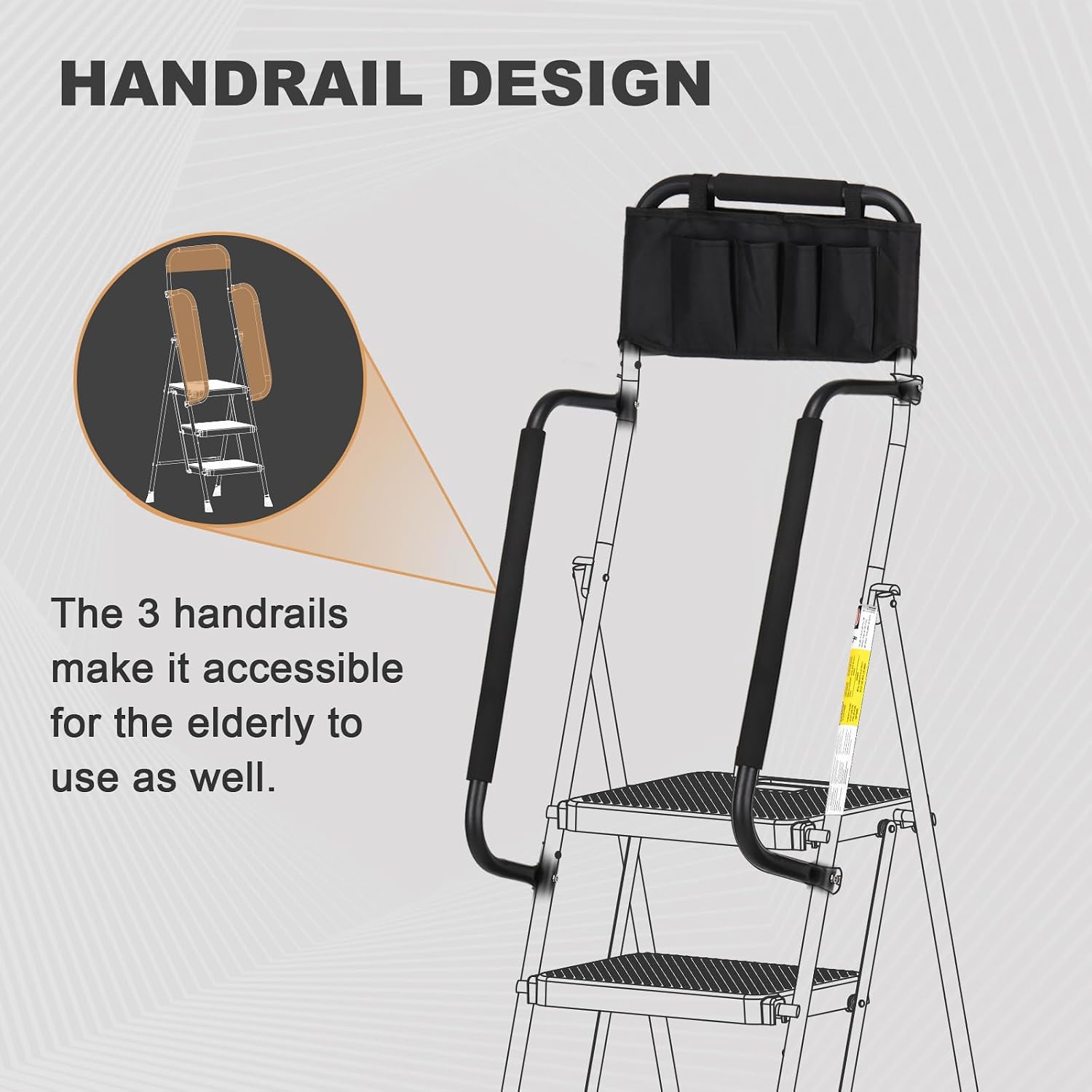 Detalle 2 de HBTower 3-Step Ladder
