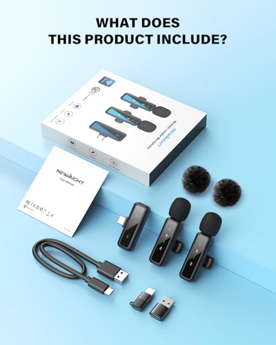 Thumbnail 7 de Newmight Wireless Lavalier Microphone Dual Set: Flexible, plug‑and‑play audio for mobile creators