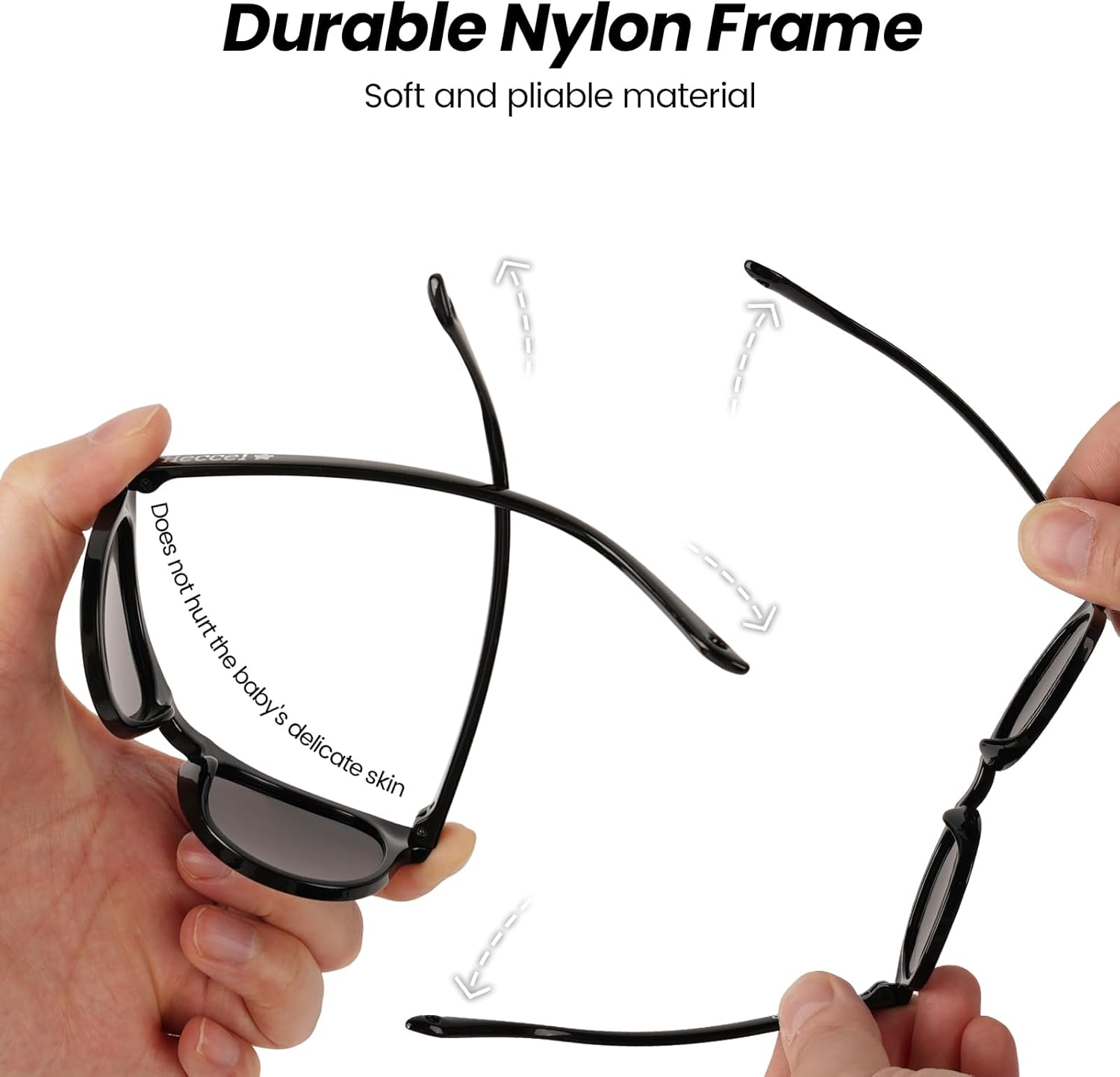 Thumbnail 1 de HECCEI Baby Sonnenbrille 0–24 Monate – polarisiert mit UV-Schutz, flexibles TPE-Gestell