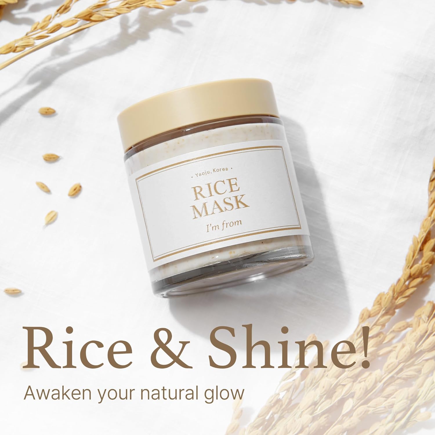 Detalle de I'm from Mascarilla de arroz 3.88 oz ✨ Exfoliación y brillo natural