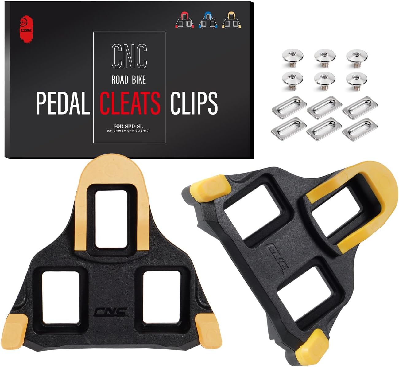 Detalle de Chooee Pedalplatten-Klickpedale für Shimano SPD-SL, kompatibel mit SM-SH10/SM-SH11/SM-SH12