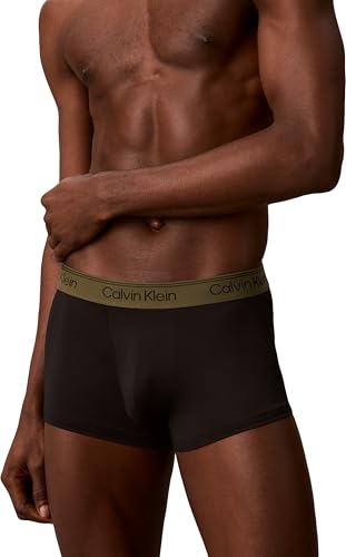 Detalle de Calvin Klein Lv00nb4409, lot de 3 boxers trunk taille basse, M