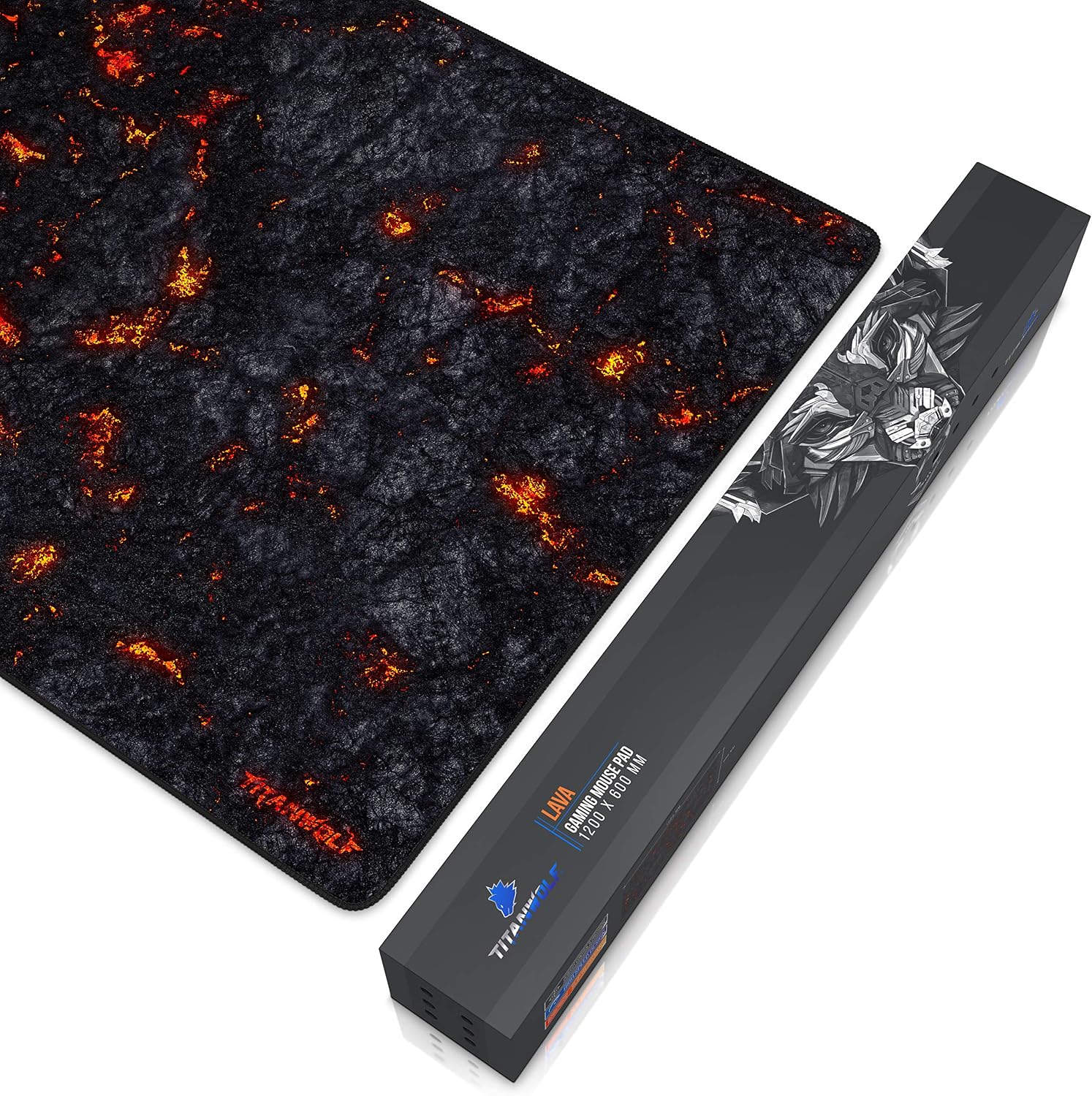 Thumbnail 6 de TITANWOLF Extra Large Gaming Mouse Mat 1200x600mm (XXL/XXXl) – Oversize desk pad with non-slip rubber base