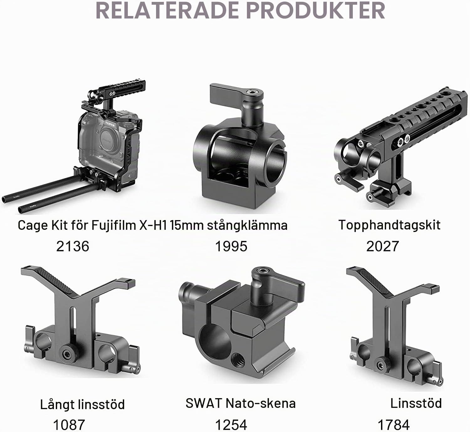 Thumbnail 6 de SMALLRIG 1690 kolfiberstänger för 15 mm-system, 22,5 cm, 2-pack