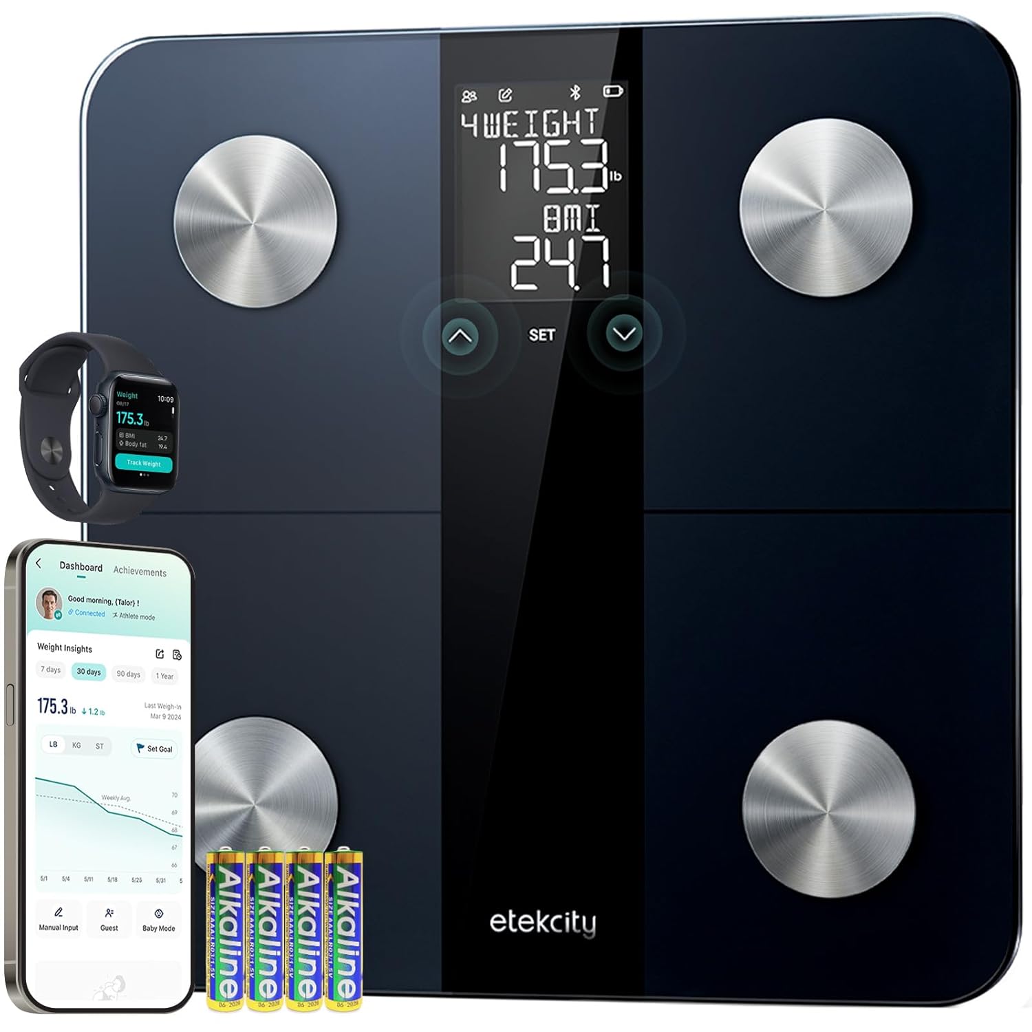 Thumbnail 6 de Etekcity Scales High Precision 0.1lb Bluetooth Body Monitor