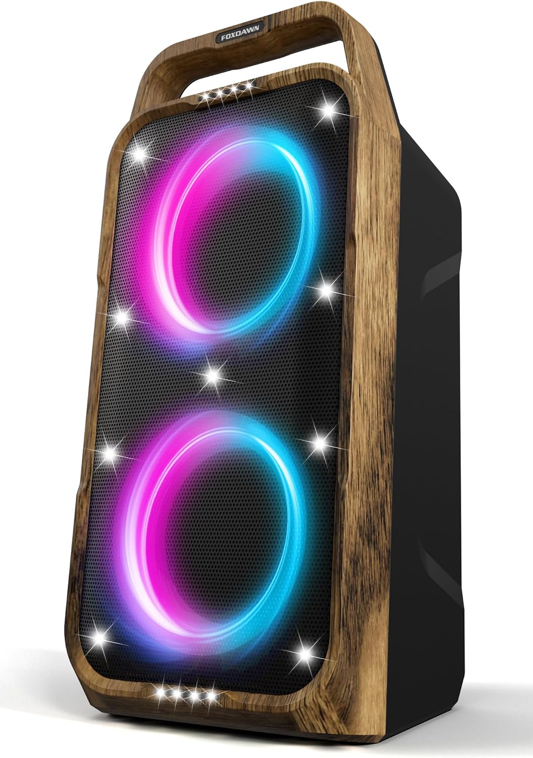 Imagen de Foxdawn Portable Bluetooth Speaker: 240W Peak, Deep Bass, LED Light Show en OfertitasTOP