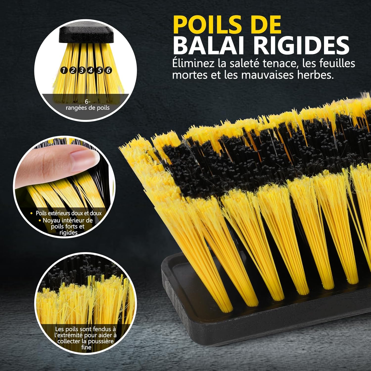 Thumbnail 2 de Masthome Balai Brosse Extérieur 63 cm — balai industriel robuste pour espaces extérieurs