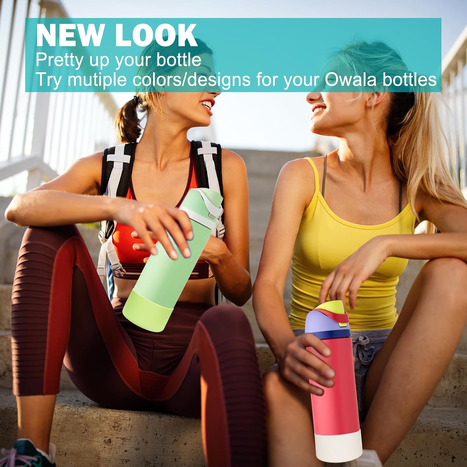 Thumbnail 2 de WK IEASON Silikon Boot 32oz für Owala Flasche