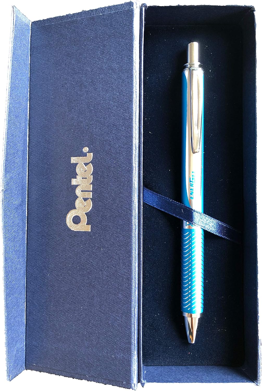 Detalle de Pentel EnerGel Sterling BL407S-A Gel-Roller mit 0,7 mm Kugeldurchmesser (0,35 mm Strichstärke), schwarz