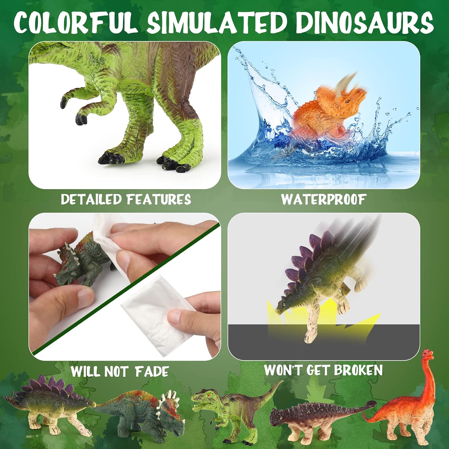 Thumbnail 1 de Sanlebi Dinosaurier Figuren Set 6 Teile
