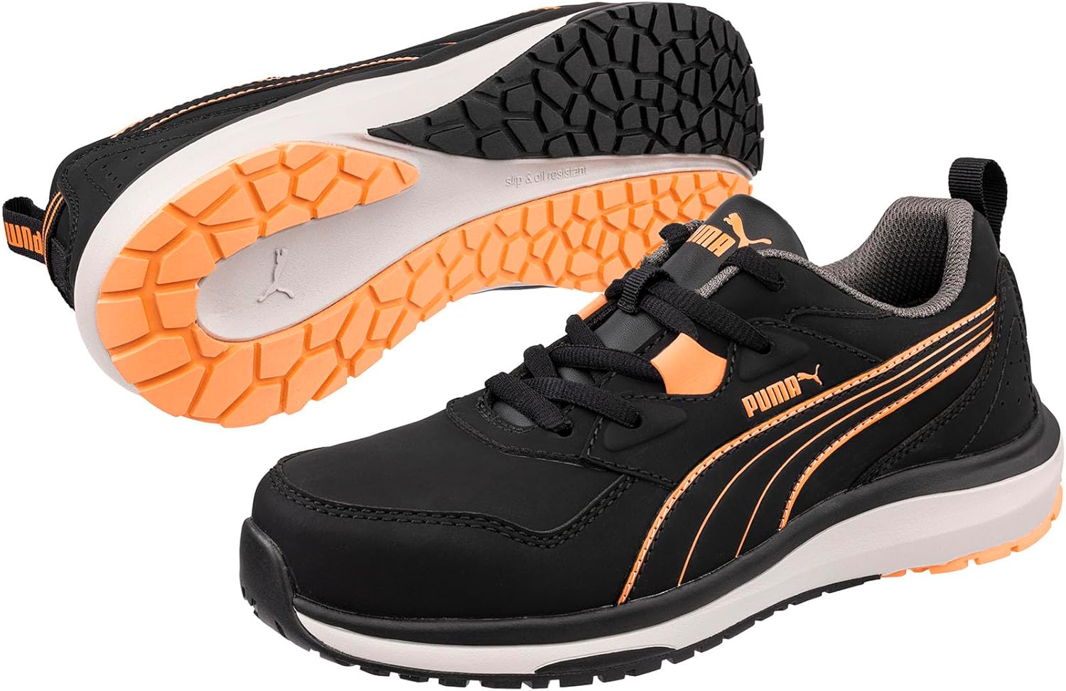 Detalle de PUMA Safety Stepper Low S3S ESD pour femme — Chaussures de sécurité à embout acier et confort quotidien