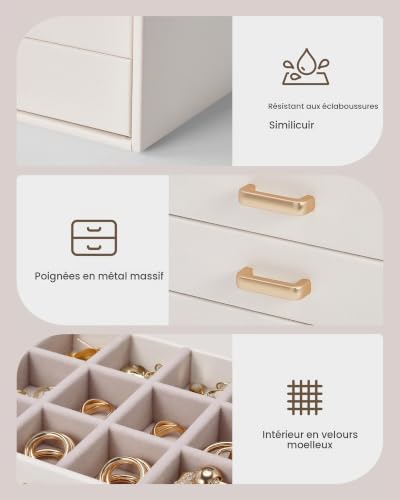Thumbnail 3 de Lolalet Boîte de Rangement pour Boucles d'Oreilles et Bagues à Tiroirs – élégante et modulable