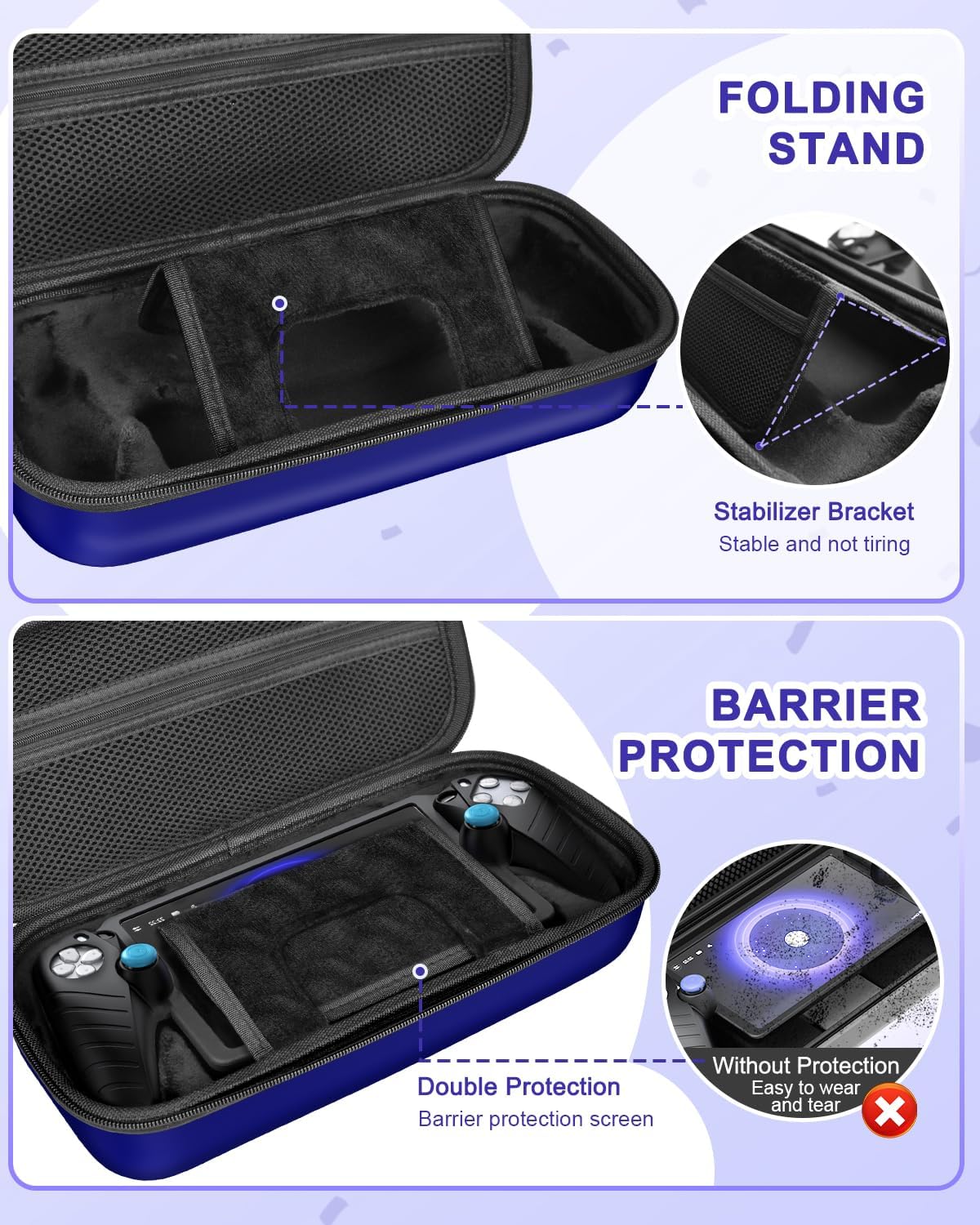 Detalle de 14-in-1 Accessories Bundle for PlayStation Portal: Case, Magnetic Charger Dock, Screen Protectors & More