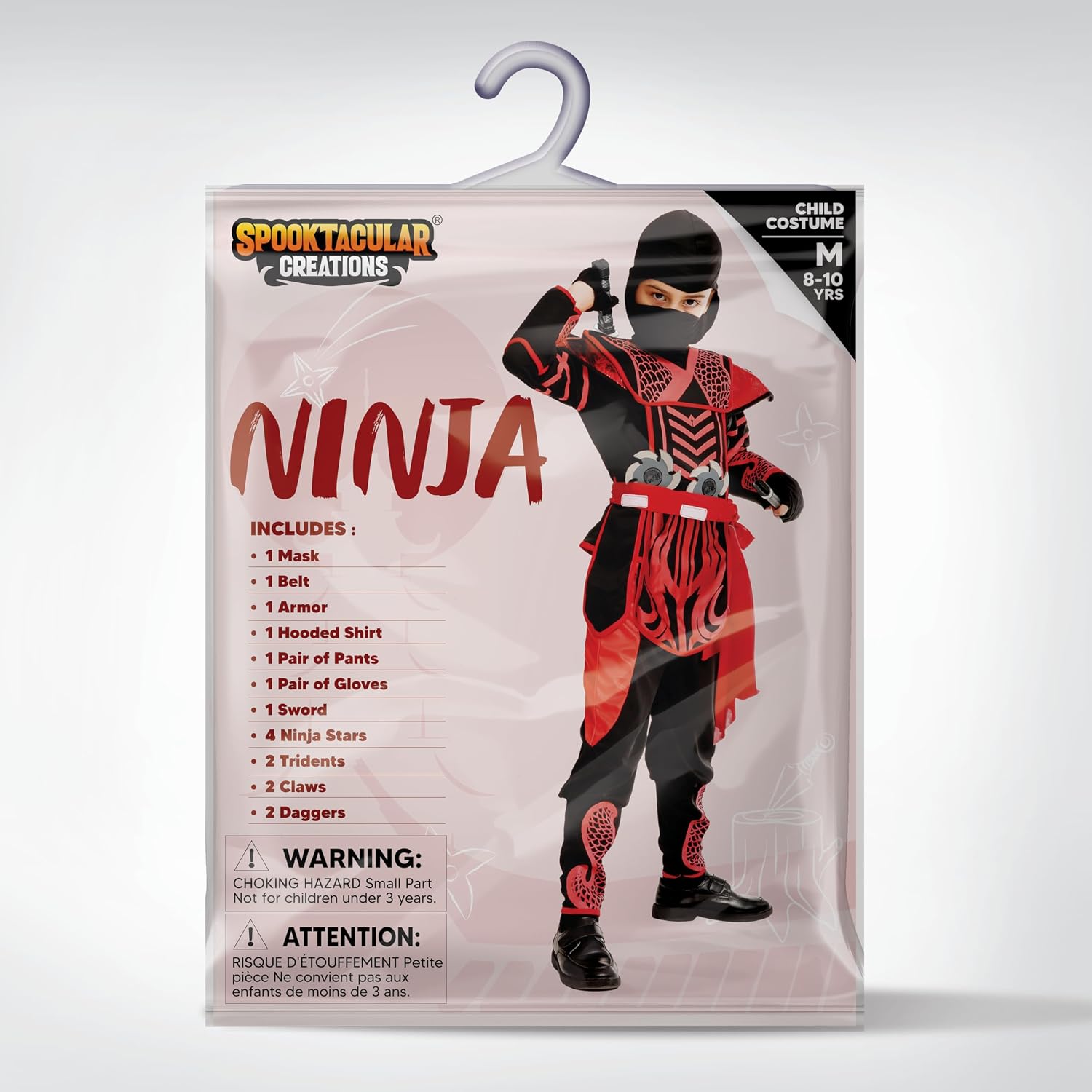 Thumbnail 6 de Spooktacular Creations Ninja Halloween Kostüm 3–4 Jahre 🎭