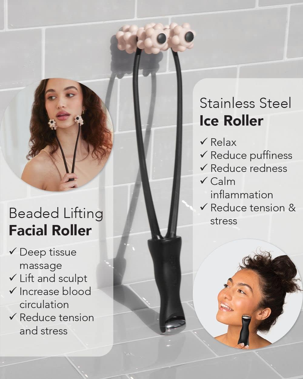 Thumbnail 2 de Kitsch Facial Lifting Roller for Wrinkles & Firming 2-in-1 Massager