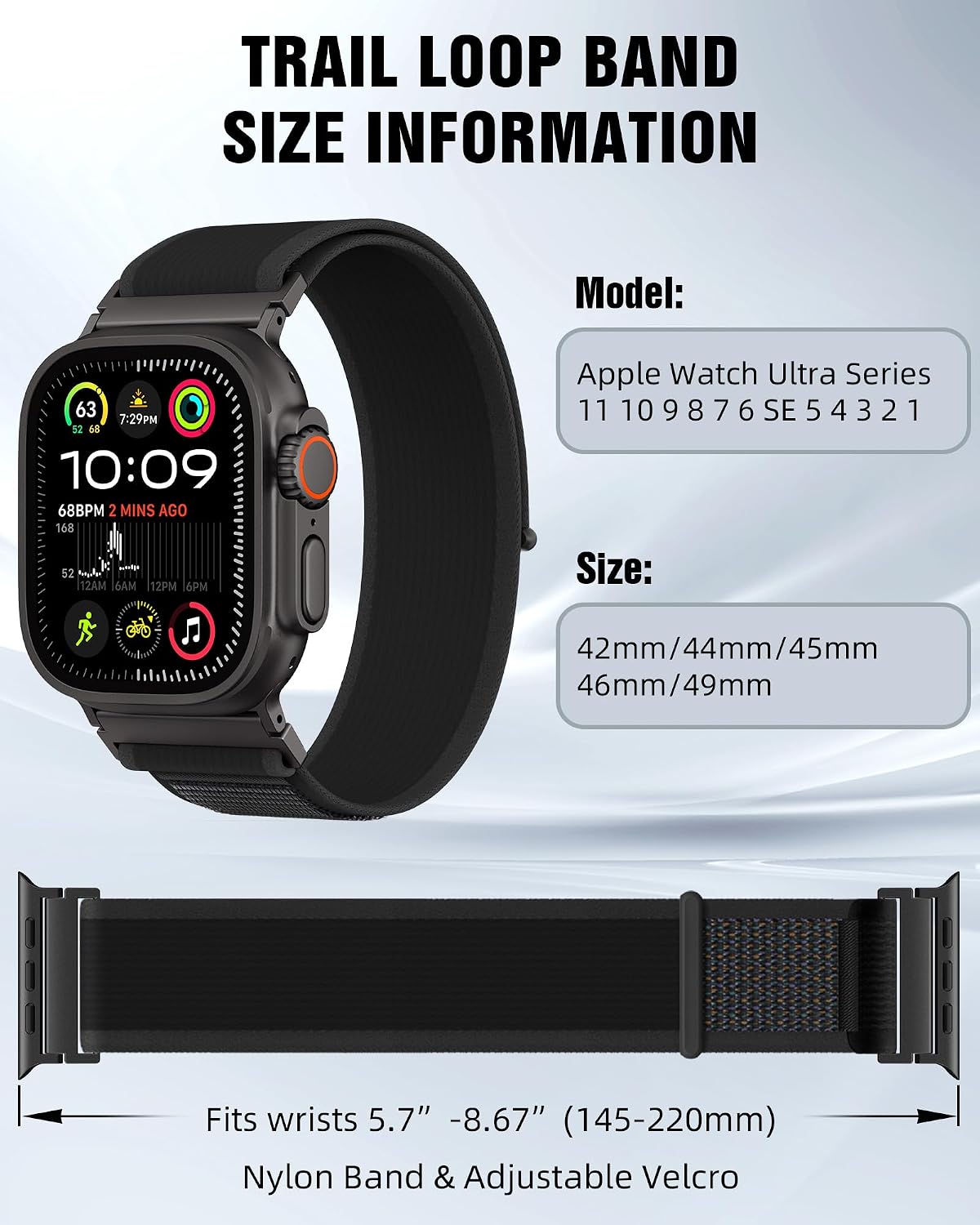 Thumbnail 2 de Higgs Trail Loop Nylon Armband für Apple Watch