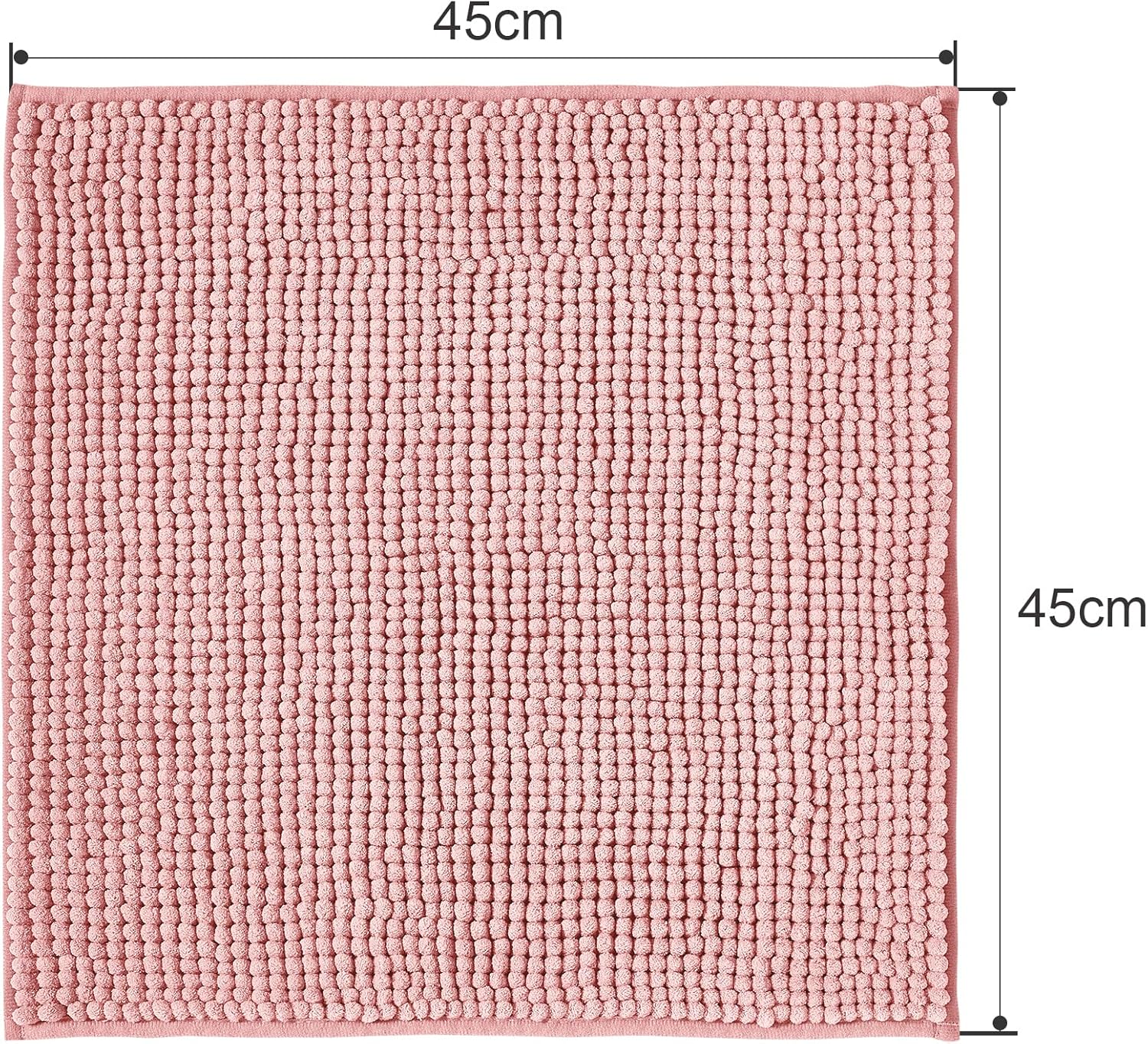 Thumbnail 2 de Decomira Badematte rutschfest Rosa 40x60 cm – vielseitiger Badteppich aus Chenille