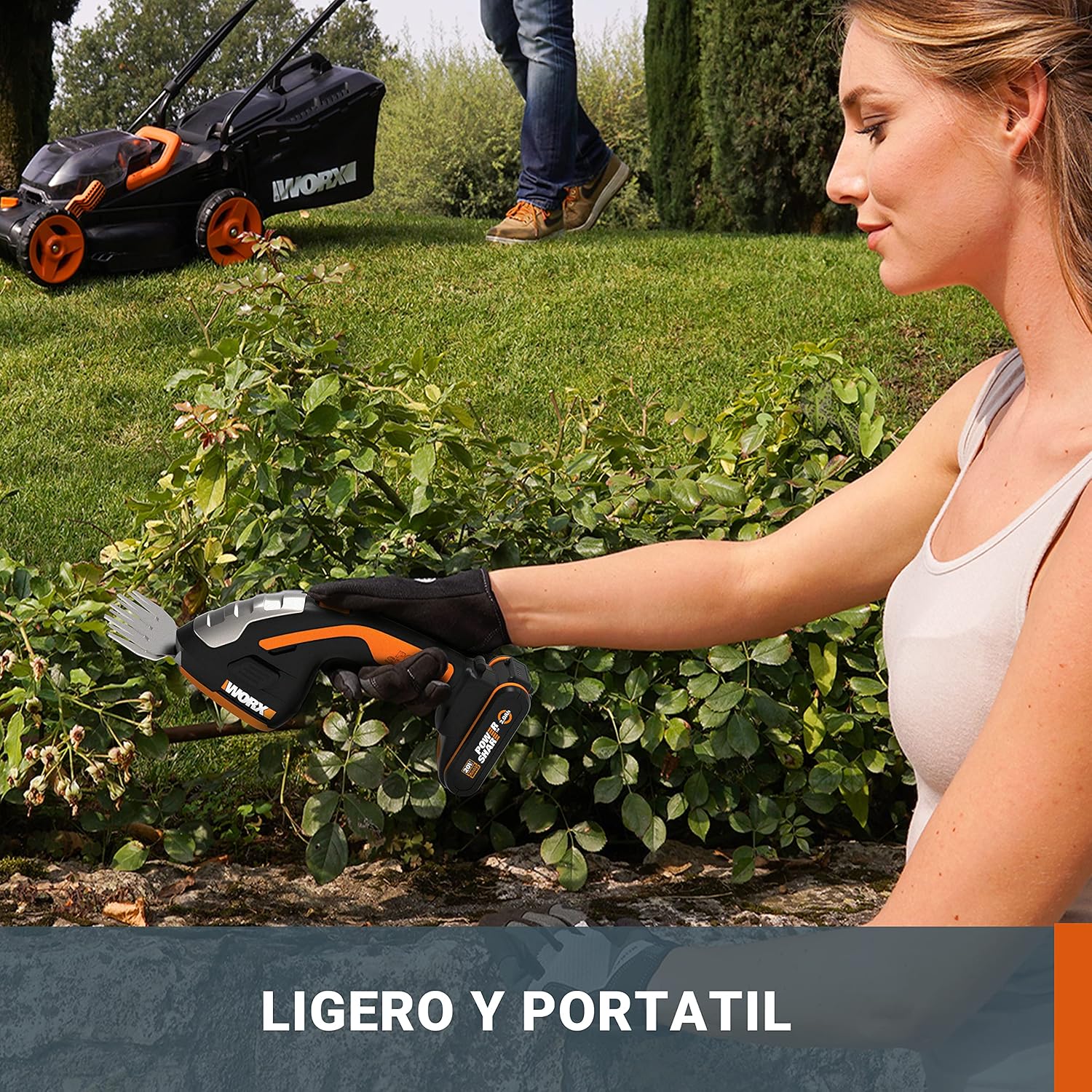 Thumbnail 3 de WORX wg801e.9 20V Cortasetos y Desmalezadora
