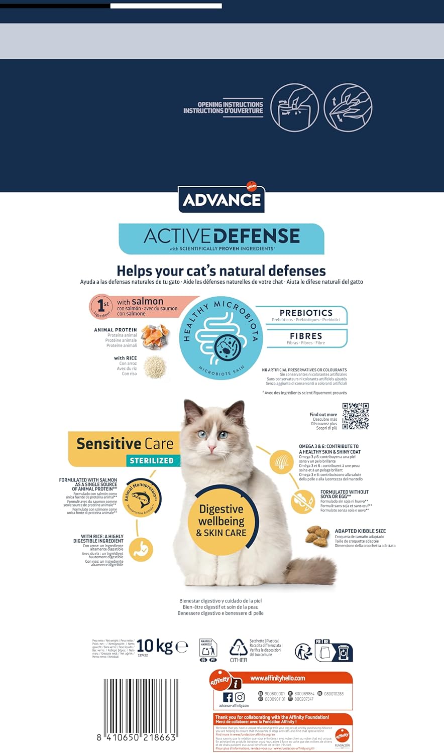 Thumbnail 2 de Advance Cat Adult Sensitive Sterilized Salmón