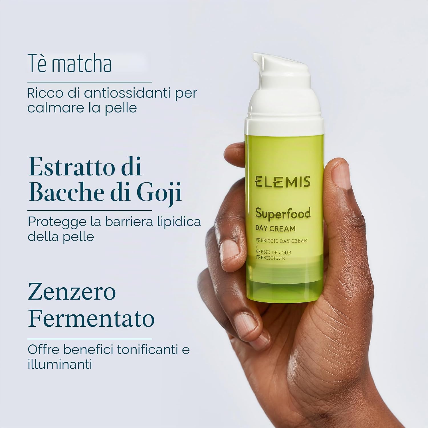 Thumbnail 6 de Elemis Superfood Day Cream: crema giorno prebiotica al matcha con zenzero e bacche goji, 50 ml