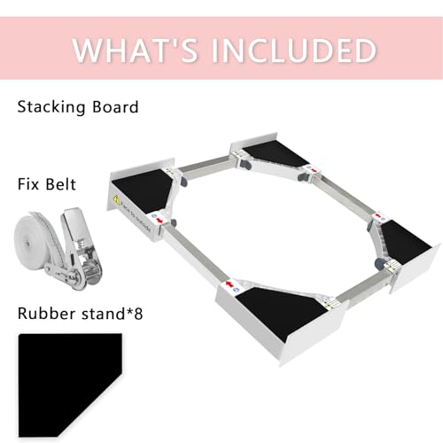 Thumbnail 3 de NIUXX Kit di Sovrapposizione Universale per Lavatrice e Asciugatrice (46–66 cm)