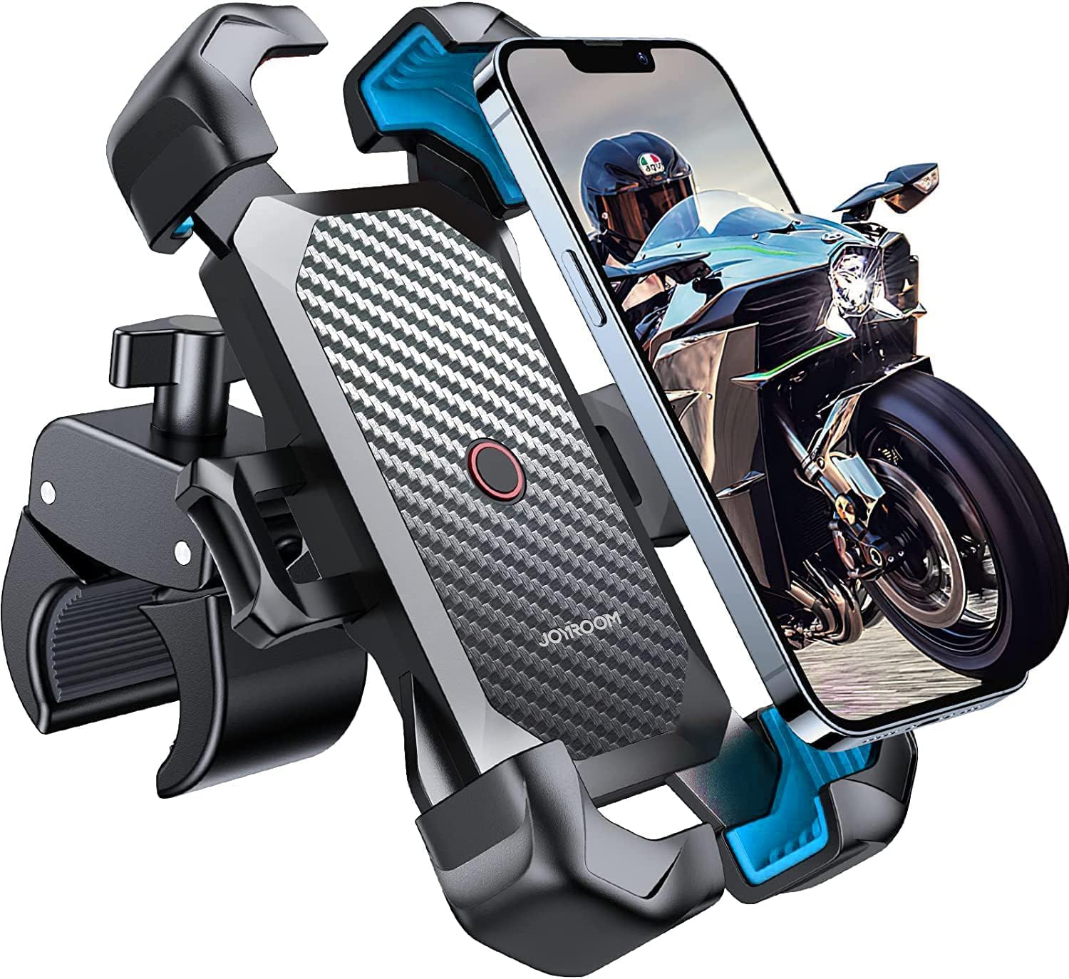 Detalle de JOYROOM Handyhalterung Fahrrad, 4,7–7 Zoll blau