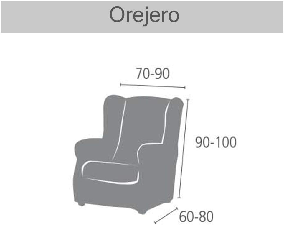 Detalle de Eysa Aquiles Elastique Repose-Tête — Housse de Fauteuil en Polyester Coton, Gris, 37x29x5 cm