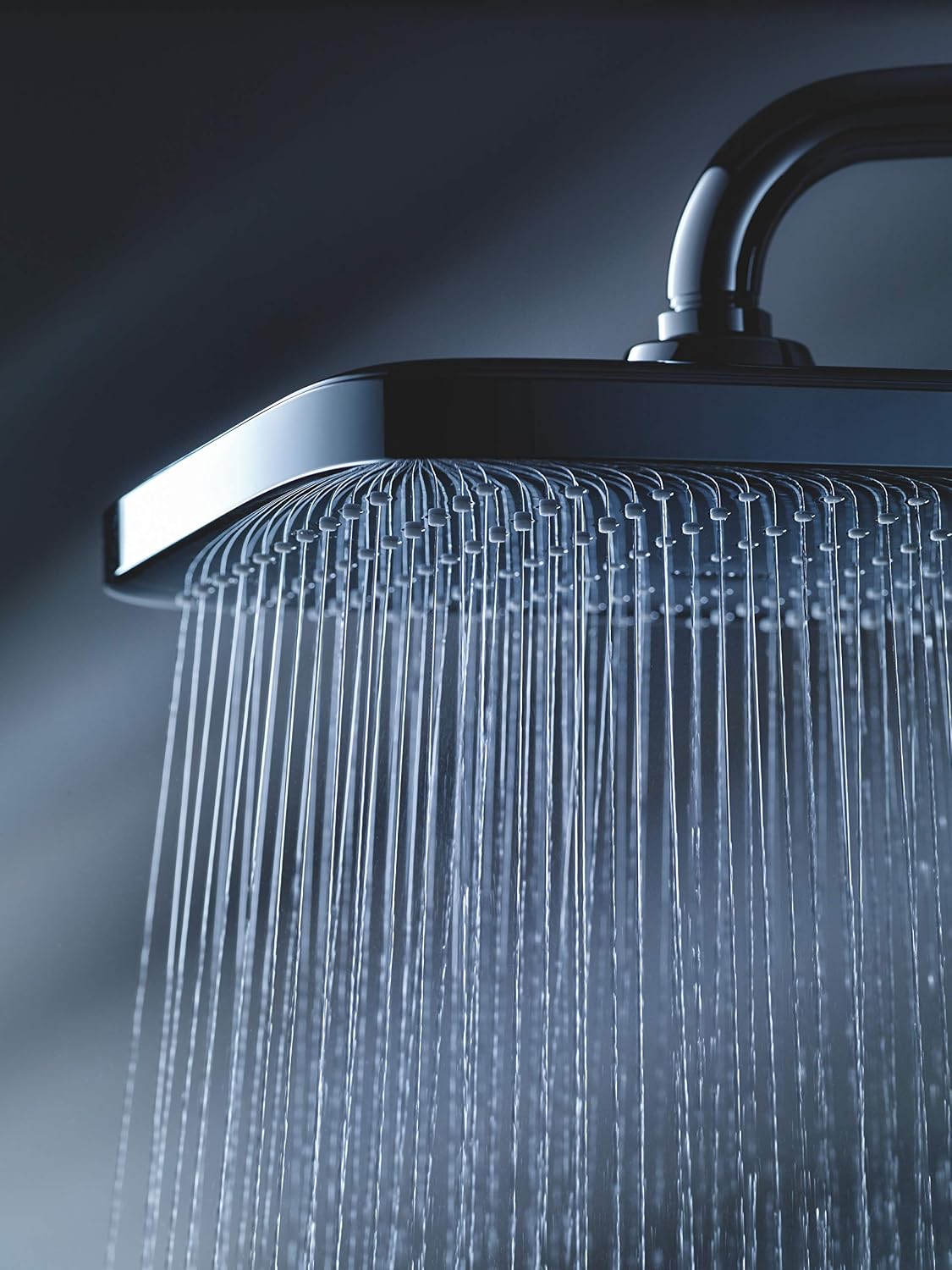 Detalle de GROHE Douche de tête Vitalio Comfort 250 Cube – jet Rain, forme carré 250 mm, pivotable, raccords 1/2