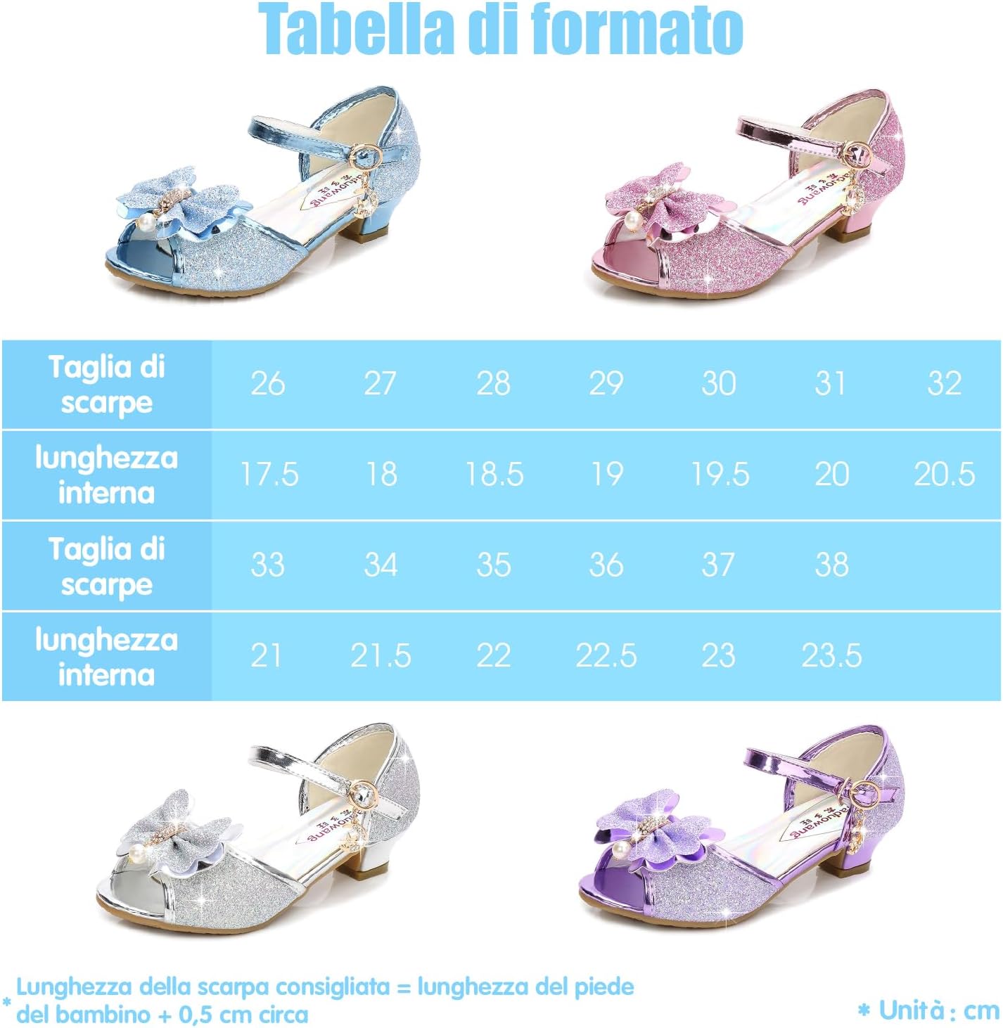 Thumbnail 2 de New front – Chaussures à talon haut danseuses pour fille, sandales à strass avec fermeture Velcro