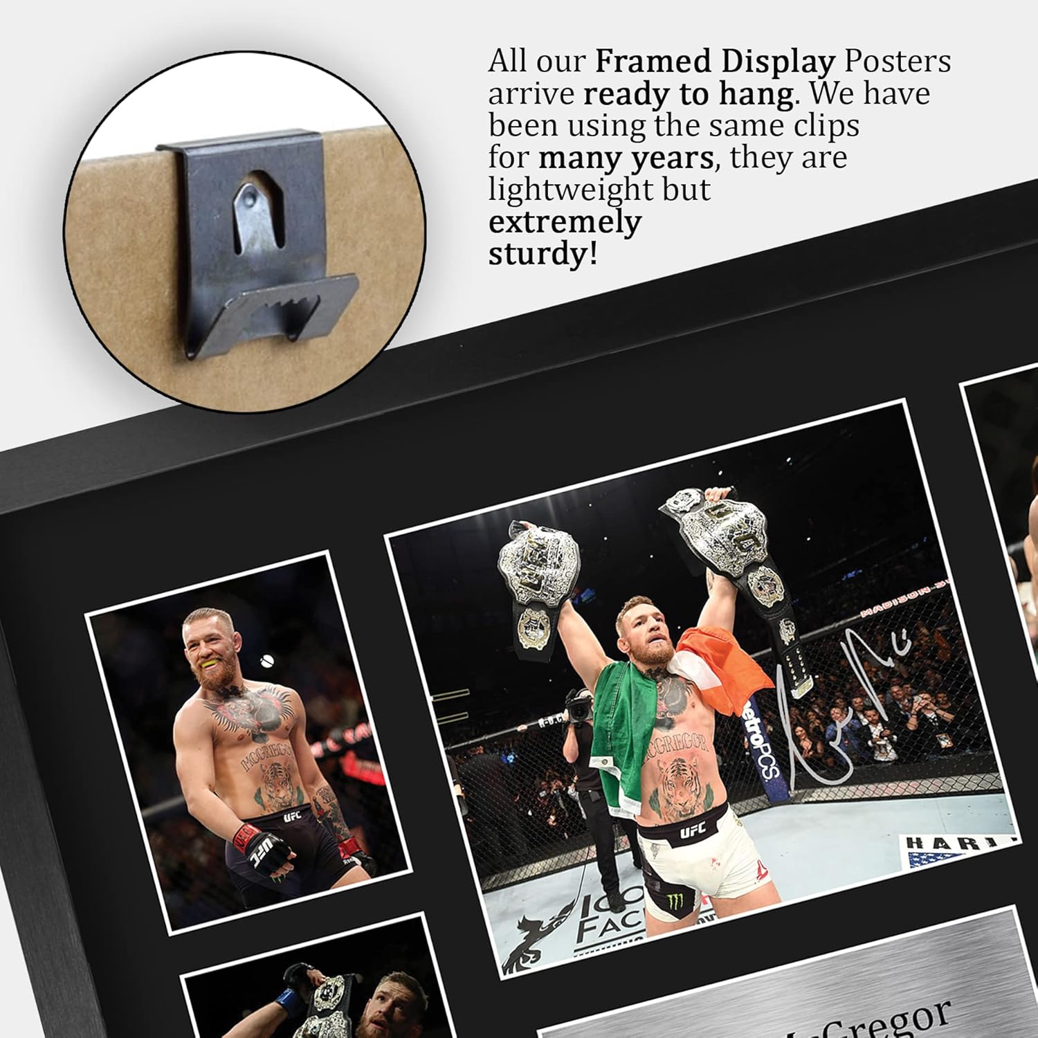Thumbnail 4 de HWC Trading FR A3 Conor McGregor framed signed autograph picture for UFC memorabilia fans (A3)