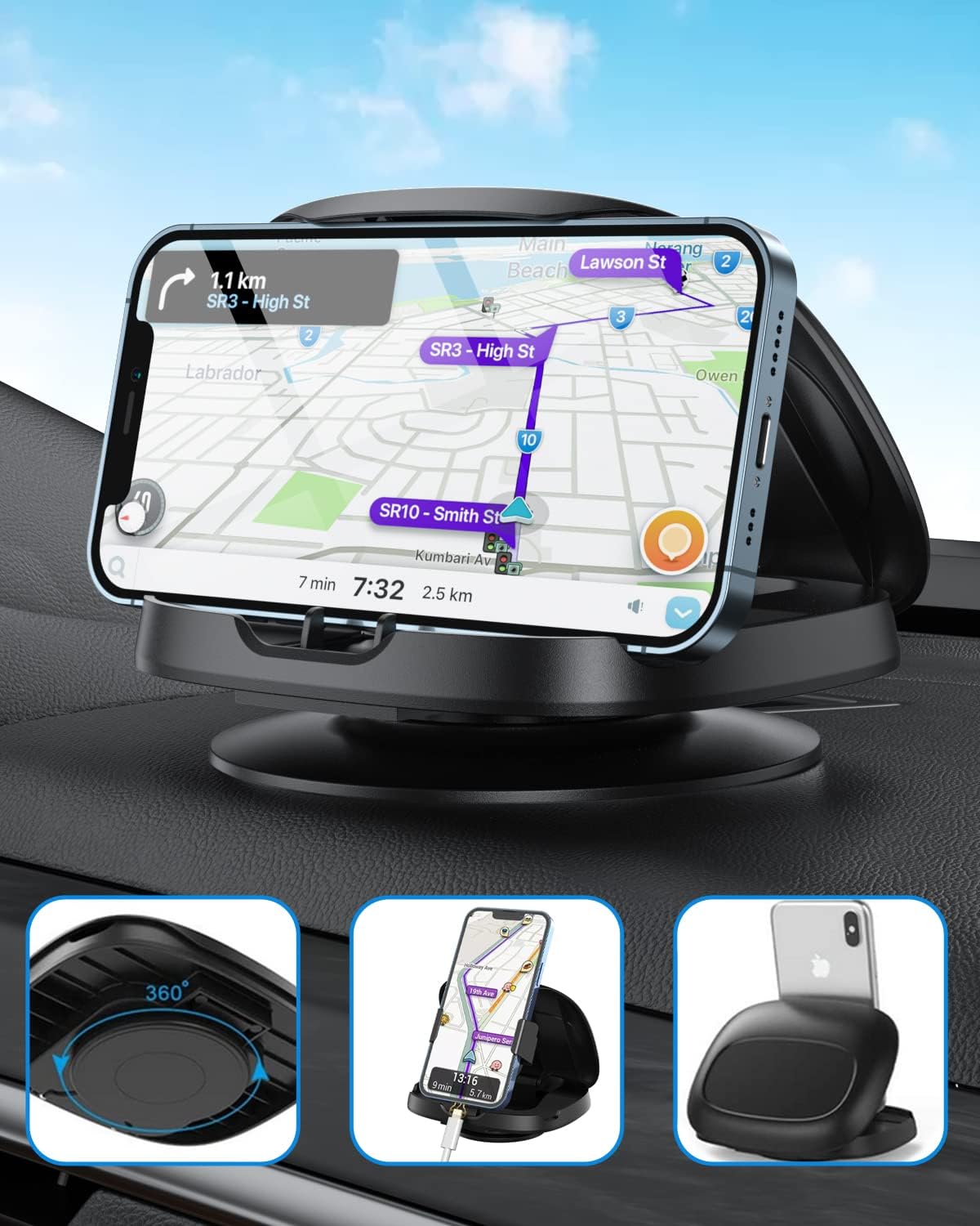Detalle de JOYEKY Car Phone Holder 360° rotatable