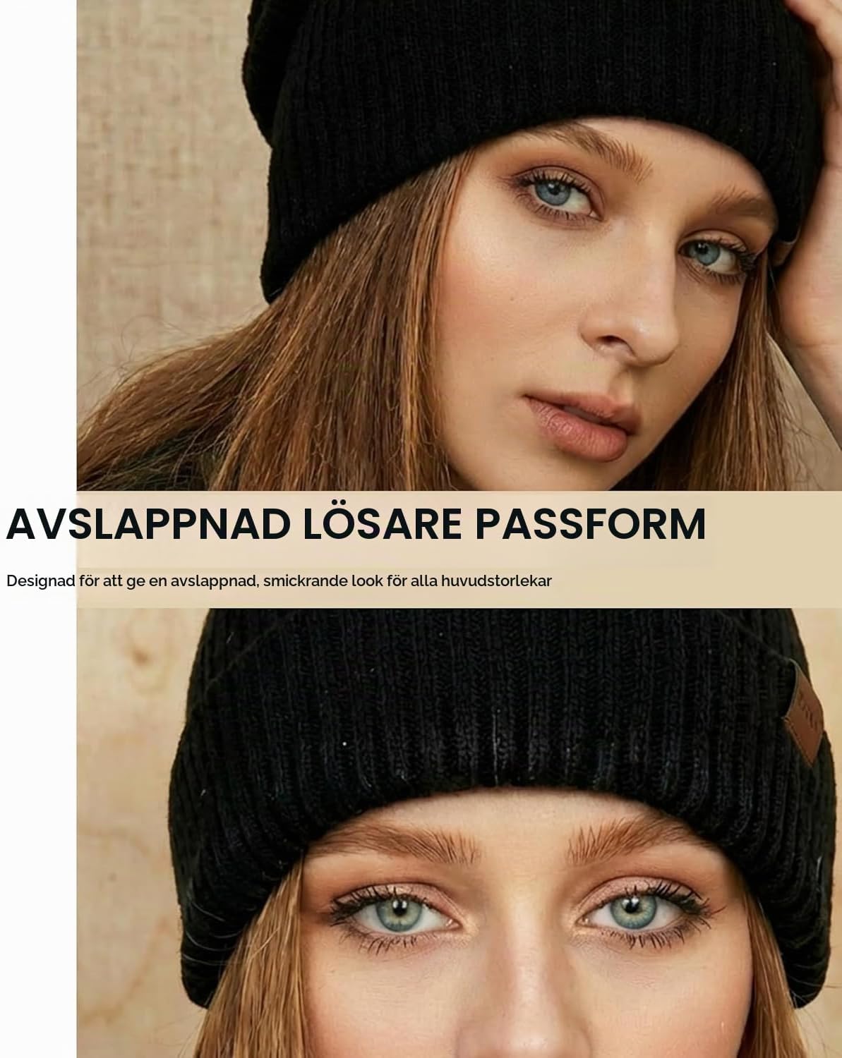Thumbnail 3 de Slouchy-mössa för kvinnor och män – lätt, mjuk, stretchig och vindtät