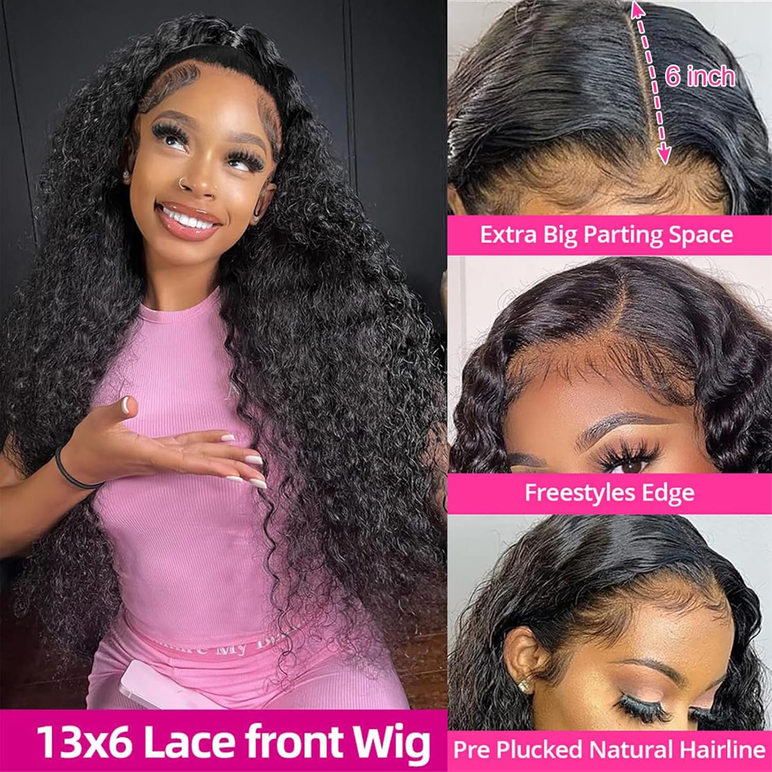 Thumbnail 1 de KVFCT 30 Inch Deep Wave Lace Front Wig 💇♀