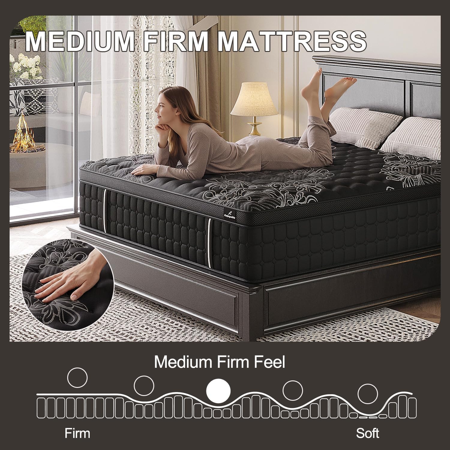 Detalle de Skyhedon Hybrid Mattress, 14-Inch